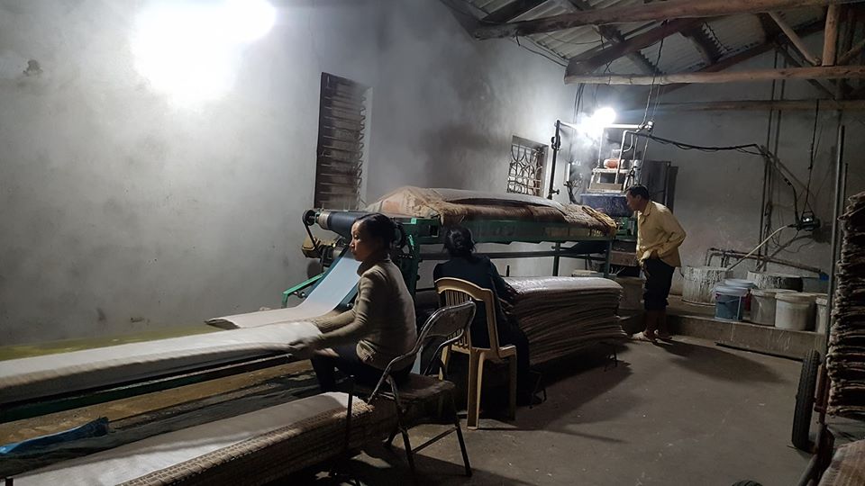 Sản xuất bánh đa nem tại cơ sở
