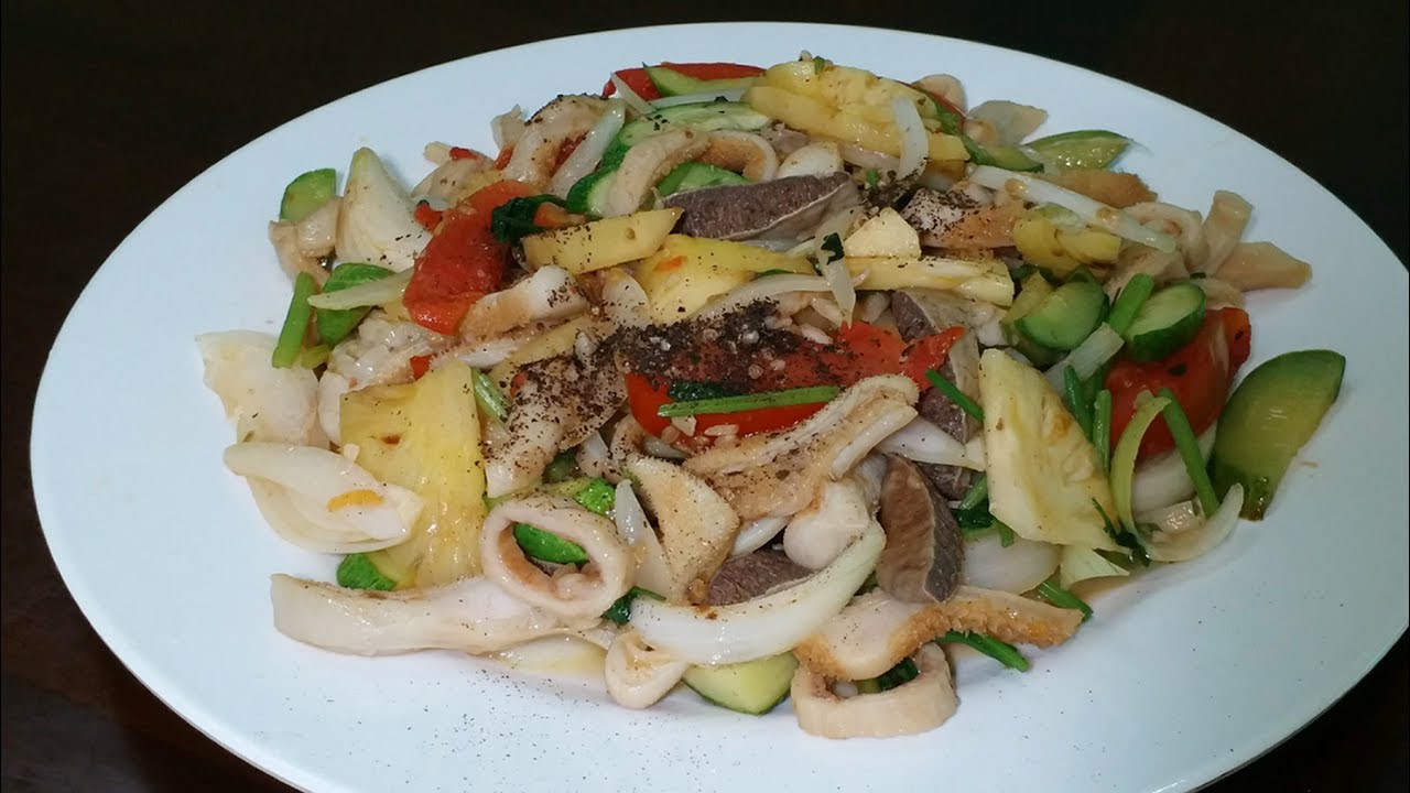 Lòng bò xào chua ngọt