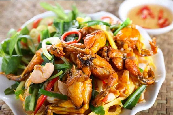 Đùi ếch xào hành tỏi