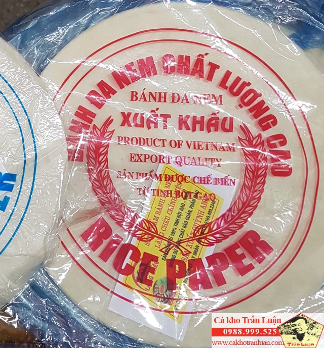 Bánh đa nem Làng Chều loại dày xuất khẩu - Giá bán : 10k/túi