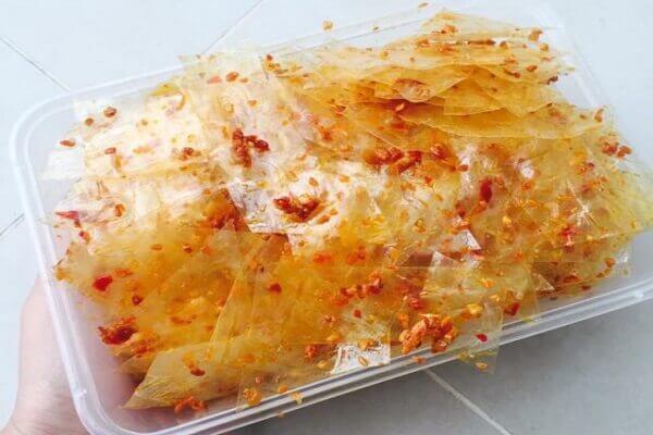 Nguyên liệu làm bánh tráng tỏi